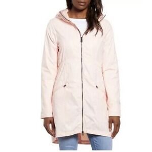 New THE NORTH FACE Rissy 2 Hooded Water‎ Repellent Raincoat In Pale Pink Size XS